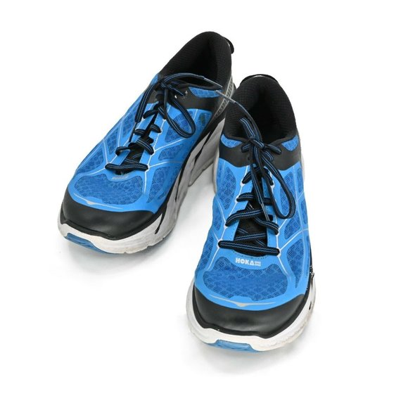 HOKA One One Clifton 2 Mens 9 All Day Collection Blue Black Running Shoes